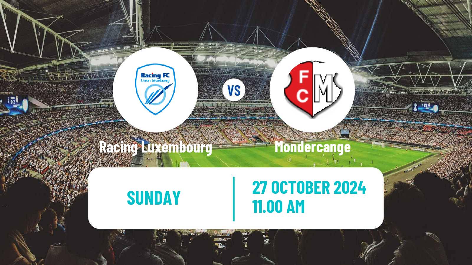 Soccer Luxembourg National Division Racing Luxembourg - Mondercange