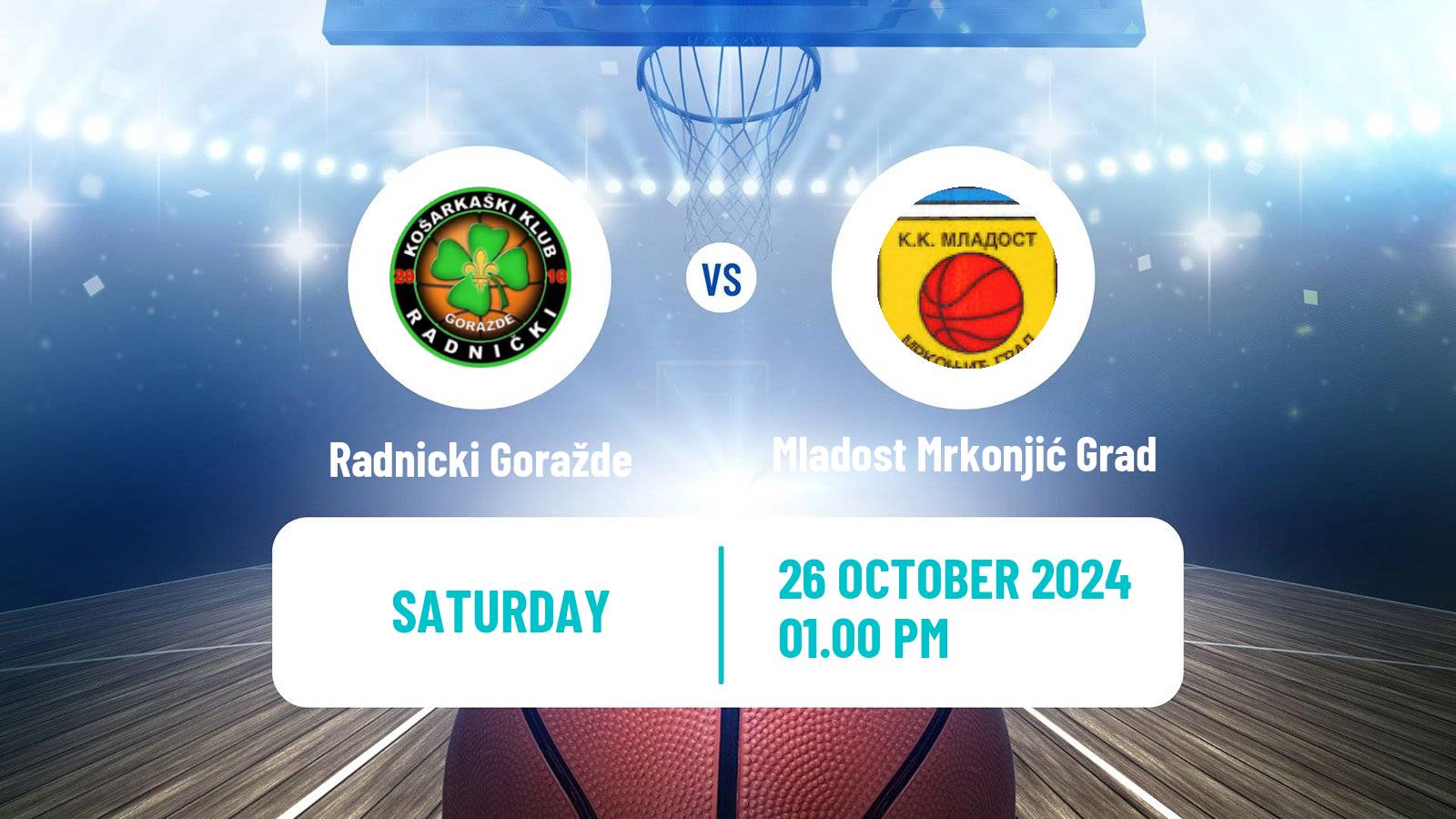 Basketball Bosnian Prvenstvo Basketball Radnicki Goražde - Mladost Mrkonjić Grad