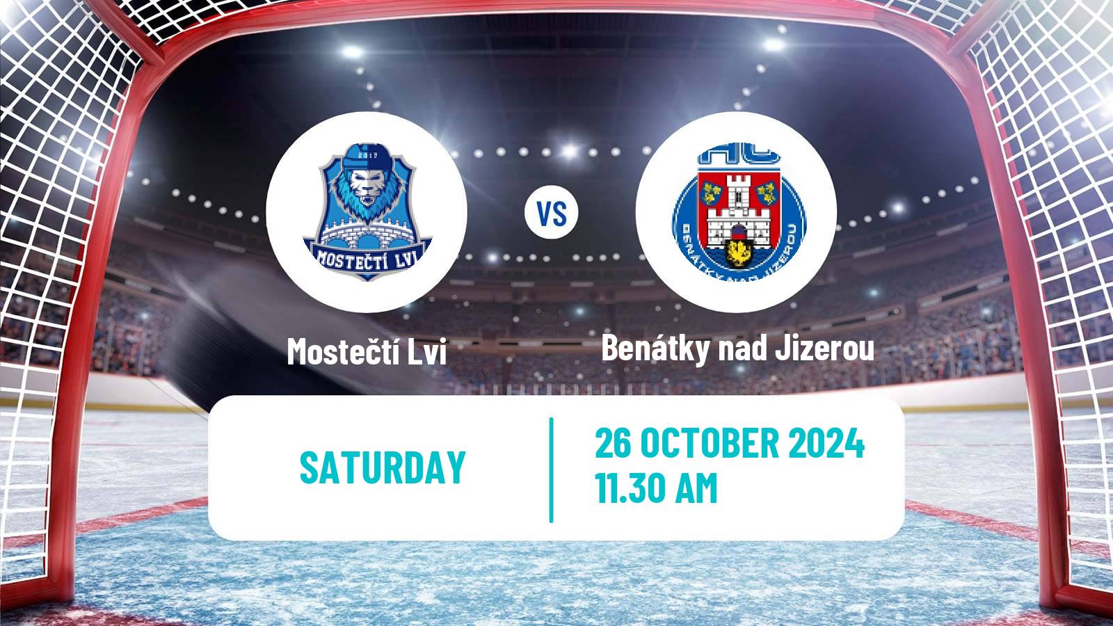 Hockey Czech 2 Liga Hockey West Mostečtí Lvi - Benátky nad Jizerou