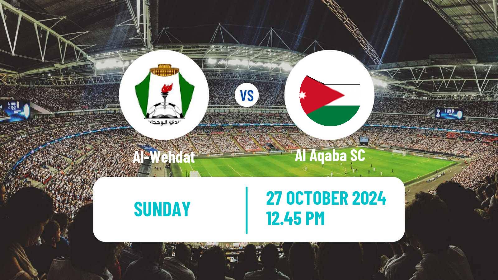 Soccer Jordan Premier League Al-Wehdat - Al Aqaba