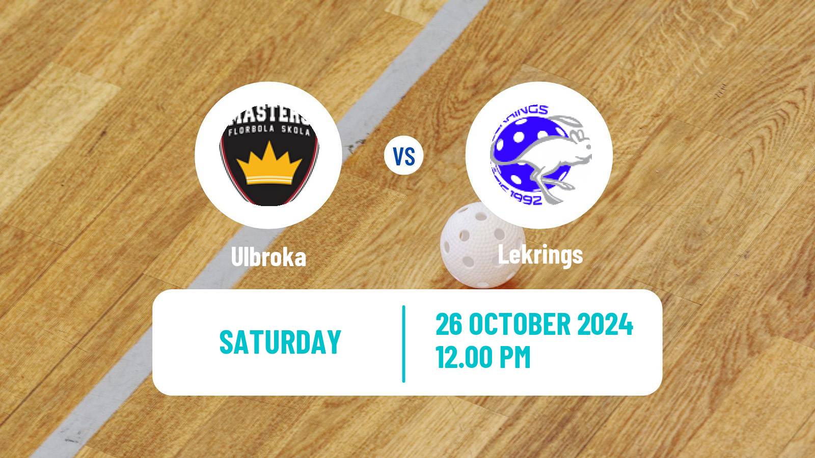 Floorball Latvian Elvi Liga Ulbroka - Lekrings