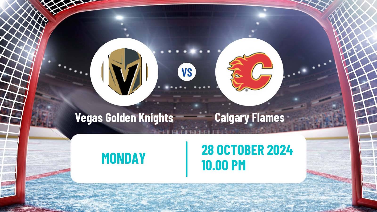 Hockey NHL Vegas Golden Knights - Calgary Flames