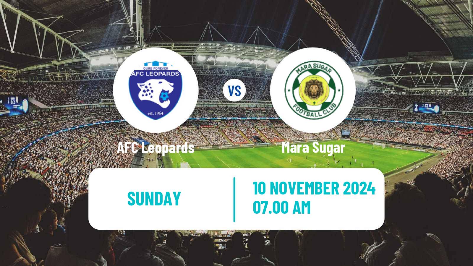 Soccer Kenyan Premier League AFC Leopards - Mara Sugar