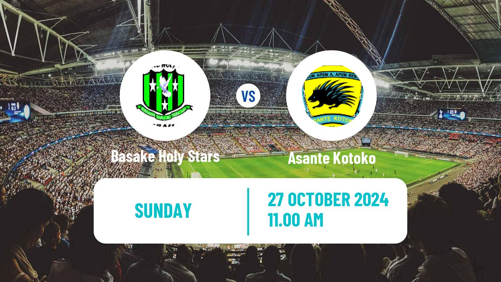 Soccer Ghanaian Premier League Basake Holy Stars - Asante Kotoko