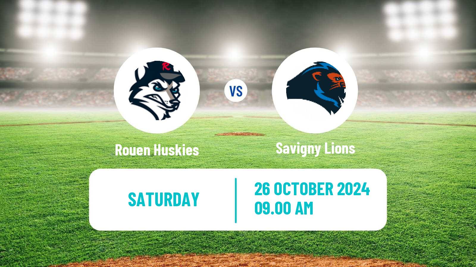 Baseball French Division 1 Baseball Rouen Huskies - Savigny Lions