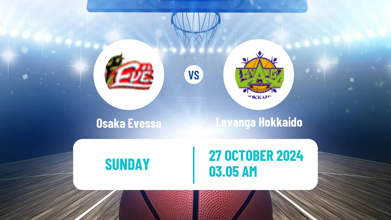 Basketball BJ League Osaka Evessa - Levanga Hokkaido