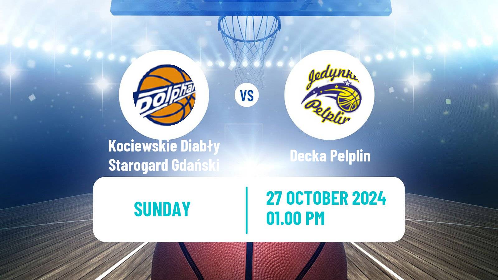 Basketball Polish 1 Liga Basketball Kociewskie Diabły Starogard Gdański - Decka Pelplin