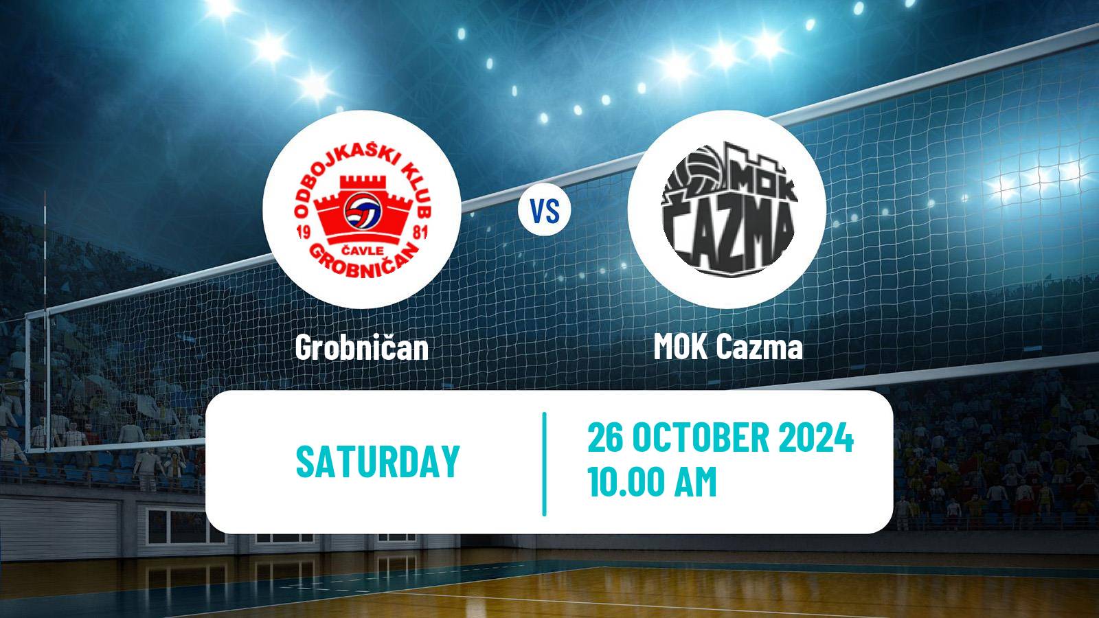 Volleyball Croatian Prva Liga Volleyball Grobničan - MOK Cazma