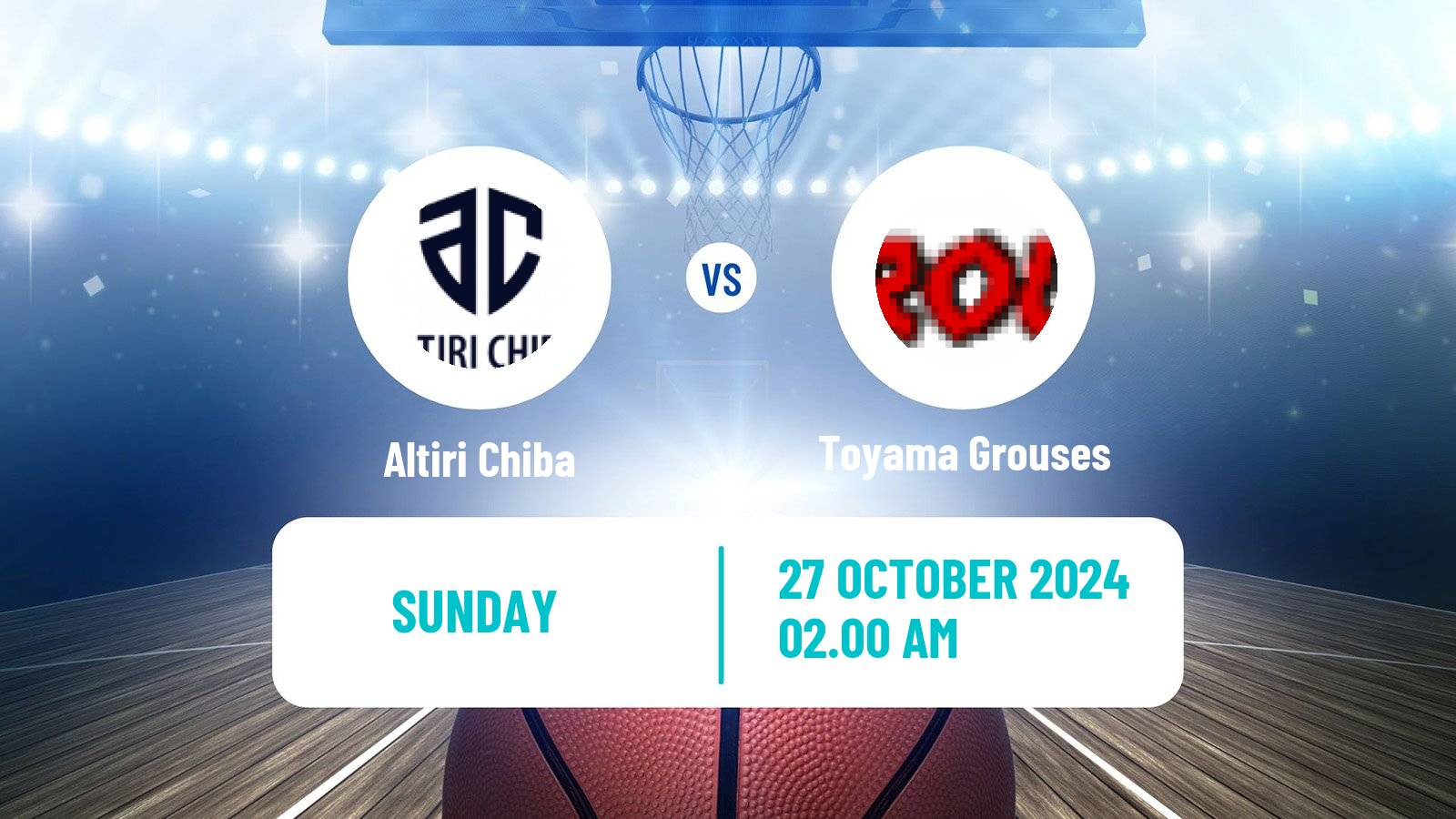 Basketball Japan B2 League Basketball Altiri Chiba - Toyama Grouses