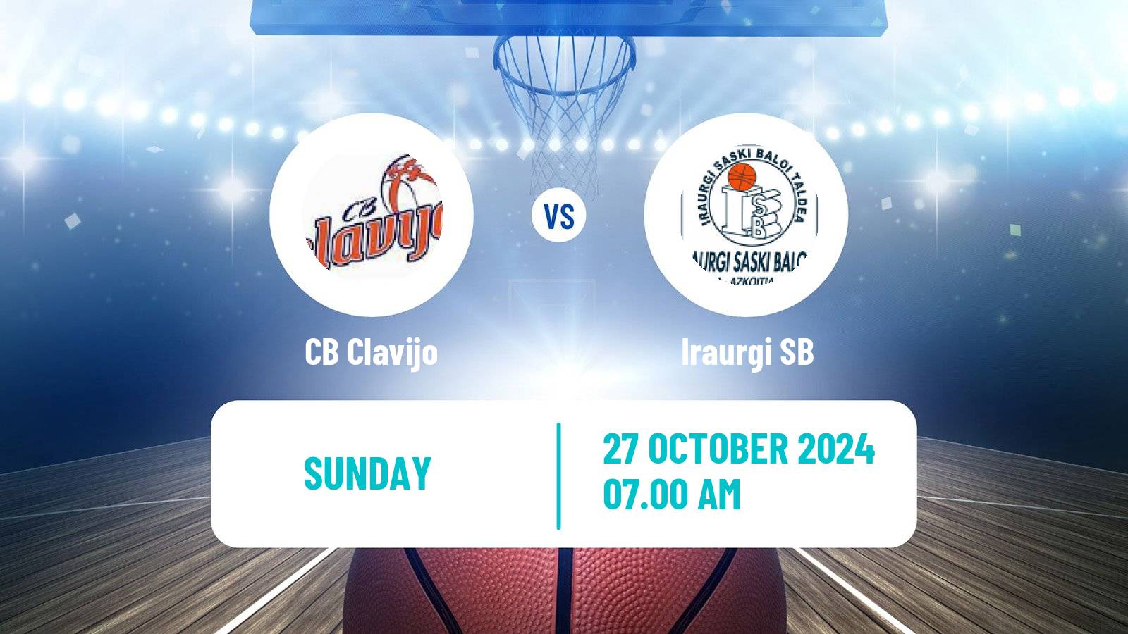 Basketball Spanish LEB Plata Clavijo - Iraurgi SB