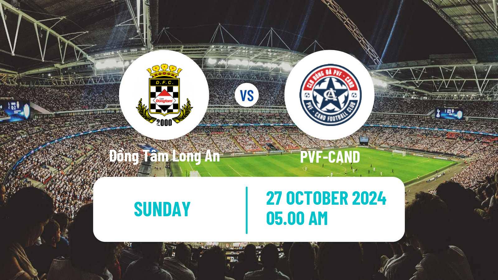 Soccer Vietnamese V League 2 Đồng Tâm Long An - PVF-CAND