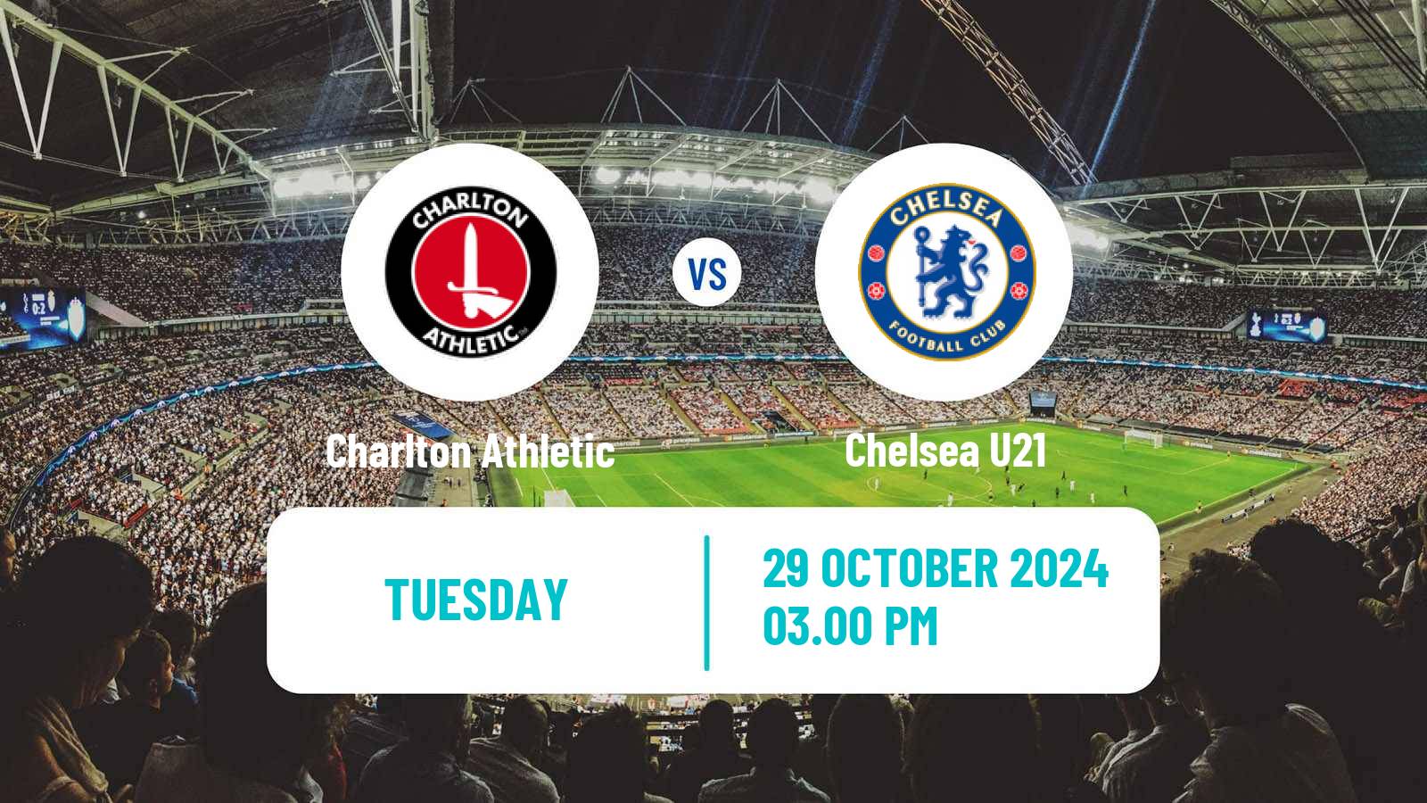 Soccer English EFL Trophy Charlton Athletic - Chelsea U21