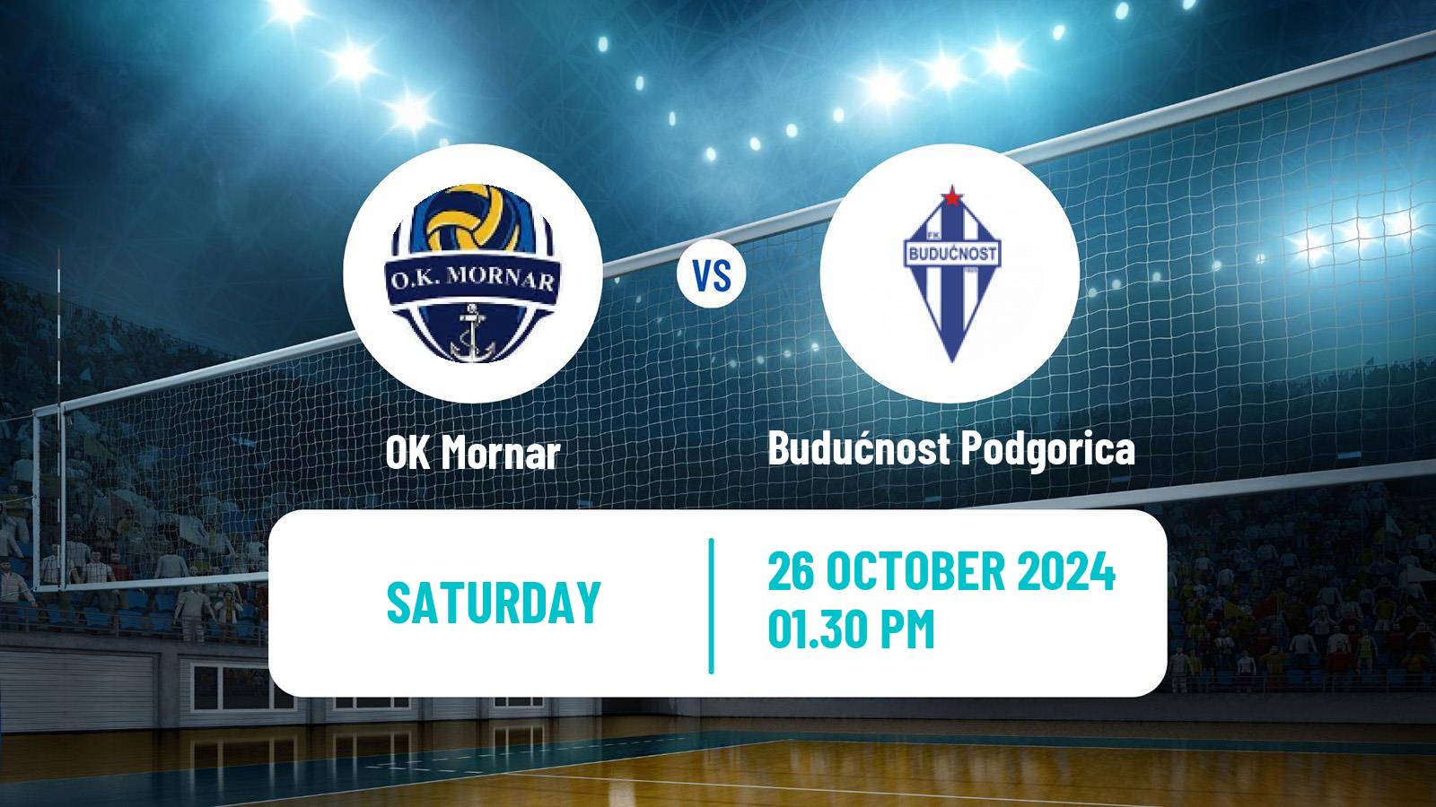 Volleyball Montenegrin Superliga Volleyball Mornar - Budućnost Podgorica