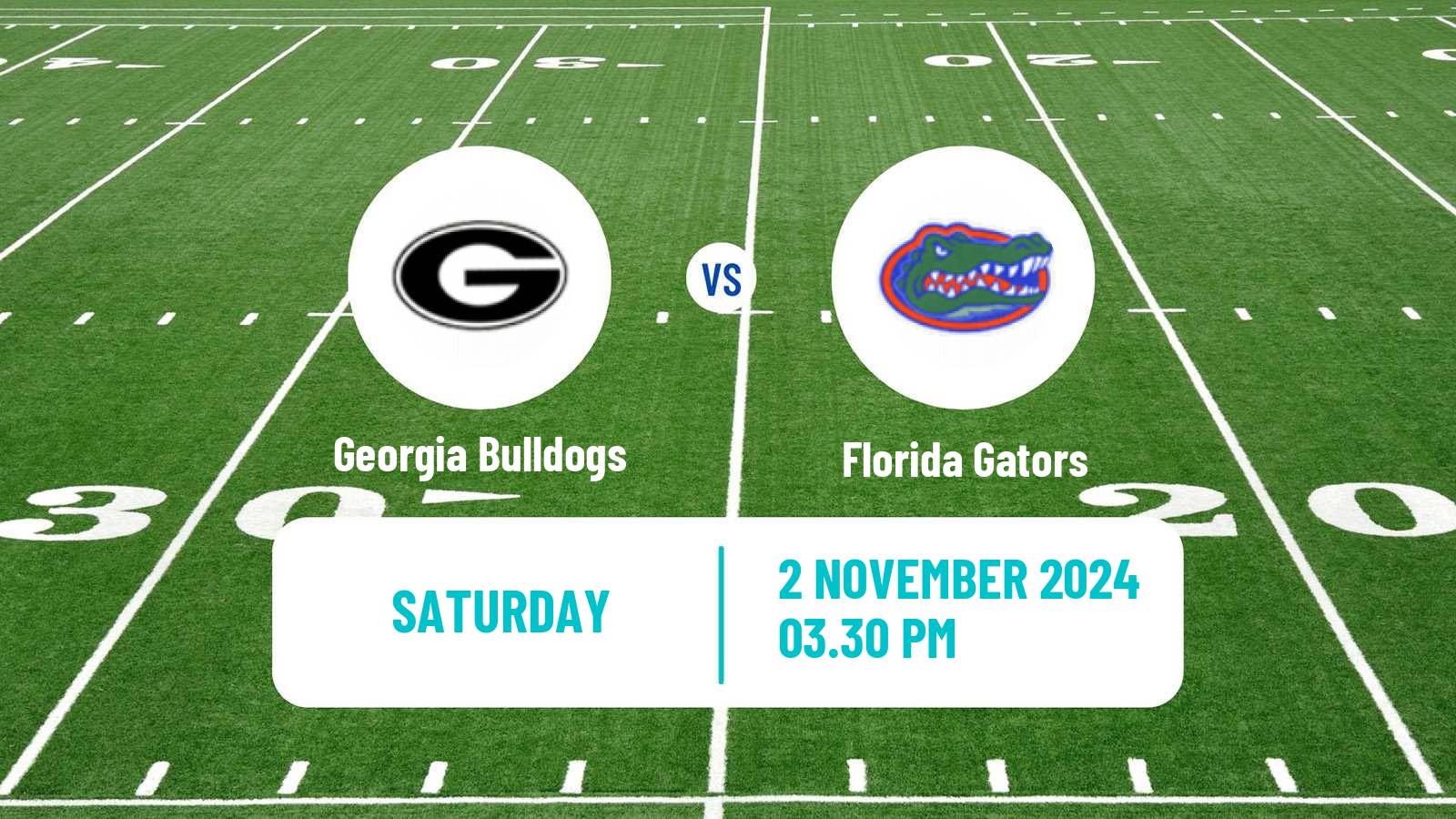 American football NCAA College Football Georgia Bulldogs - Florida Gators