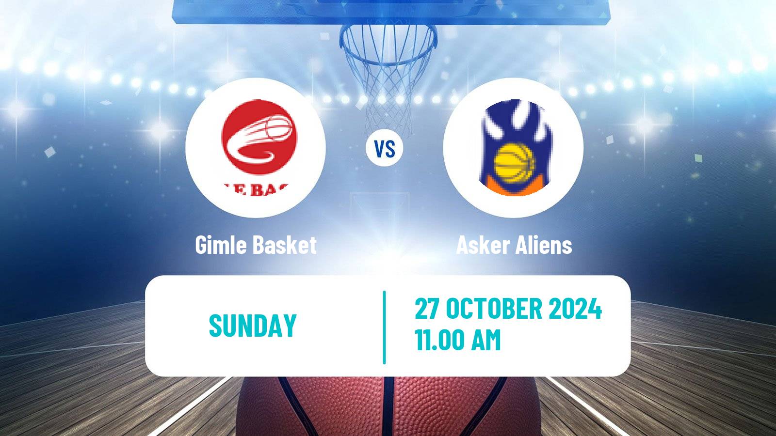 Basketball Norwegian BLNO Gimle - Asker Aliens