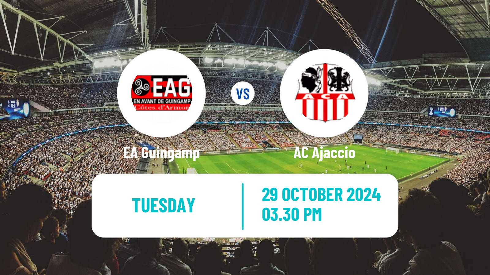 Soccer French Ligue 2 Guingamp - Ajaccio