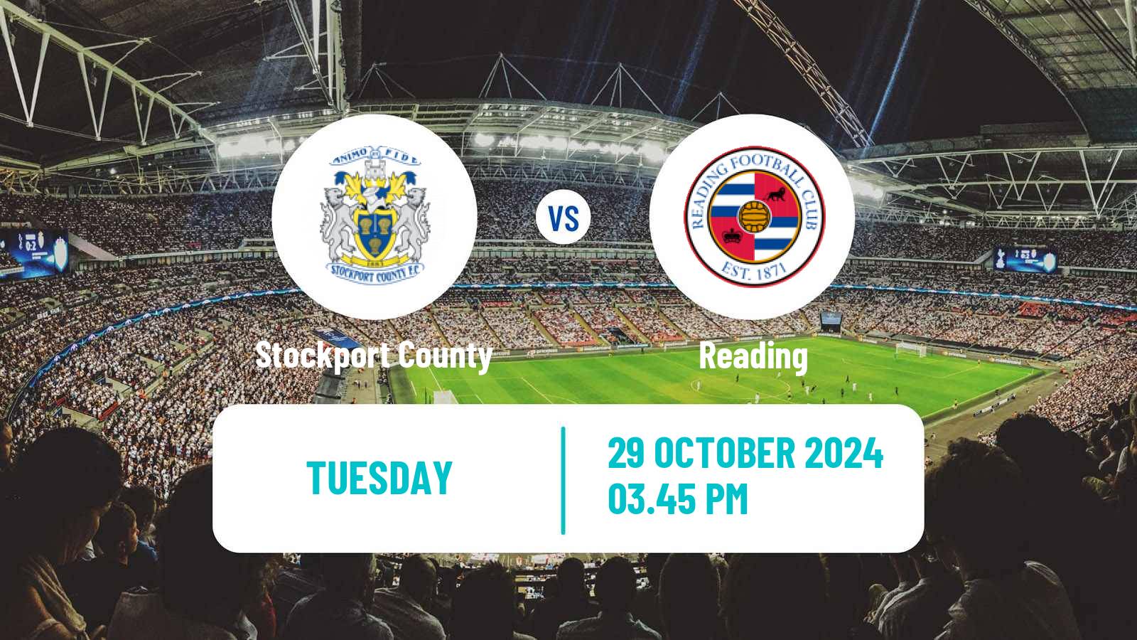 Soccer English League One Stockport County - Reading