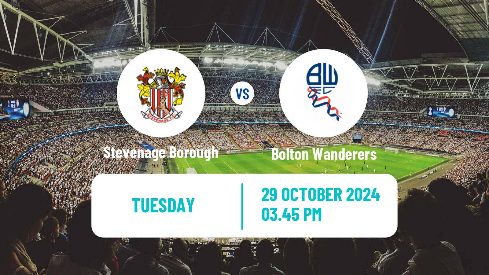 Soccer English League One Stevenage Borough - Bolton Wanderers