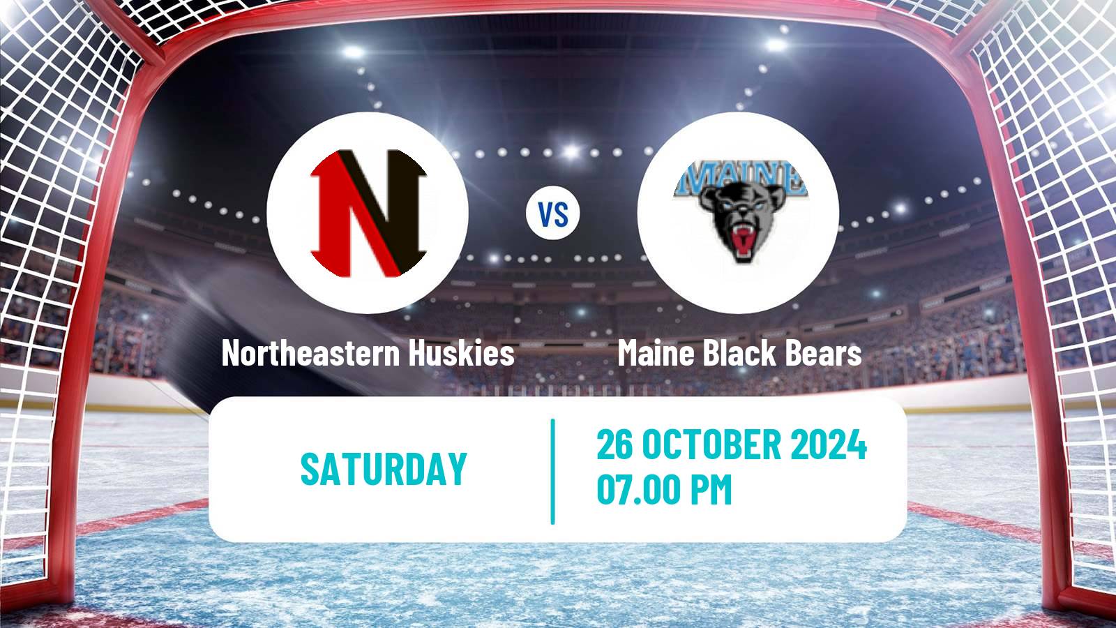 Hockey NCAA Hockey Northeastern Huskies - Maine Black Bears