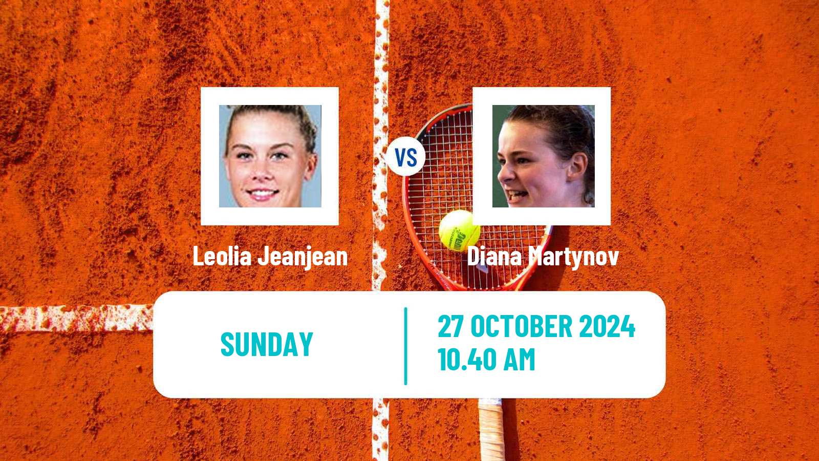 Tennis ITF W75 H Poitiers Women Leolia Jeanjean - Diana Martynov