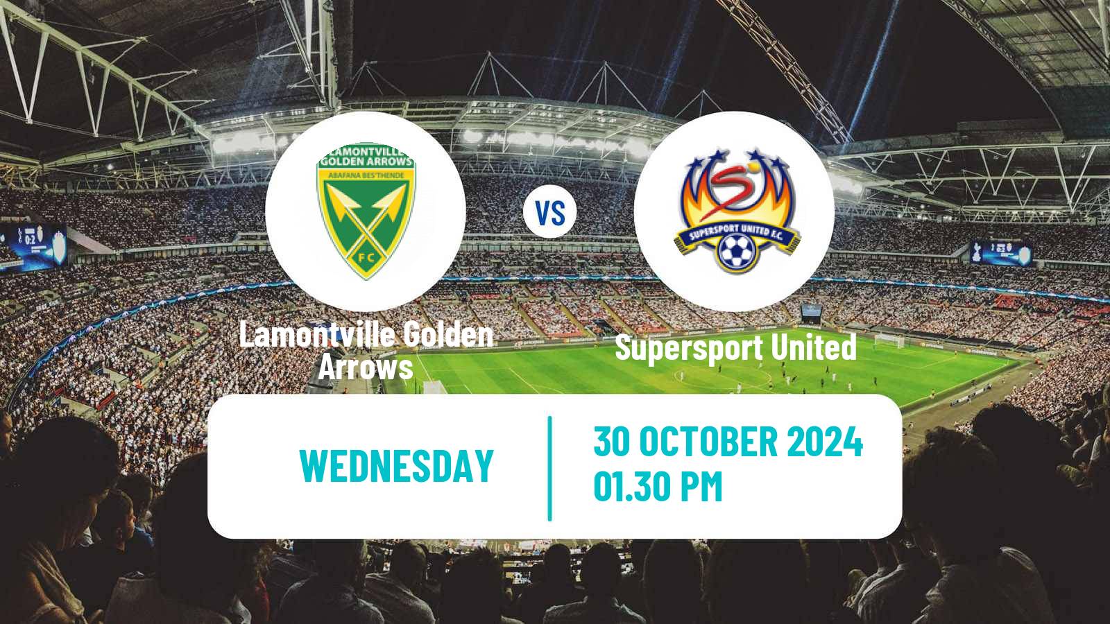 Soccer South African Premier Soccer League Lamontville Golden Arrows - Supersport United