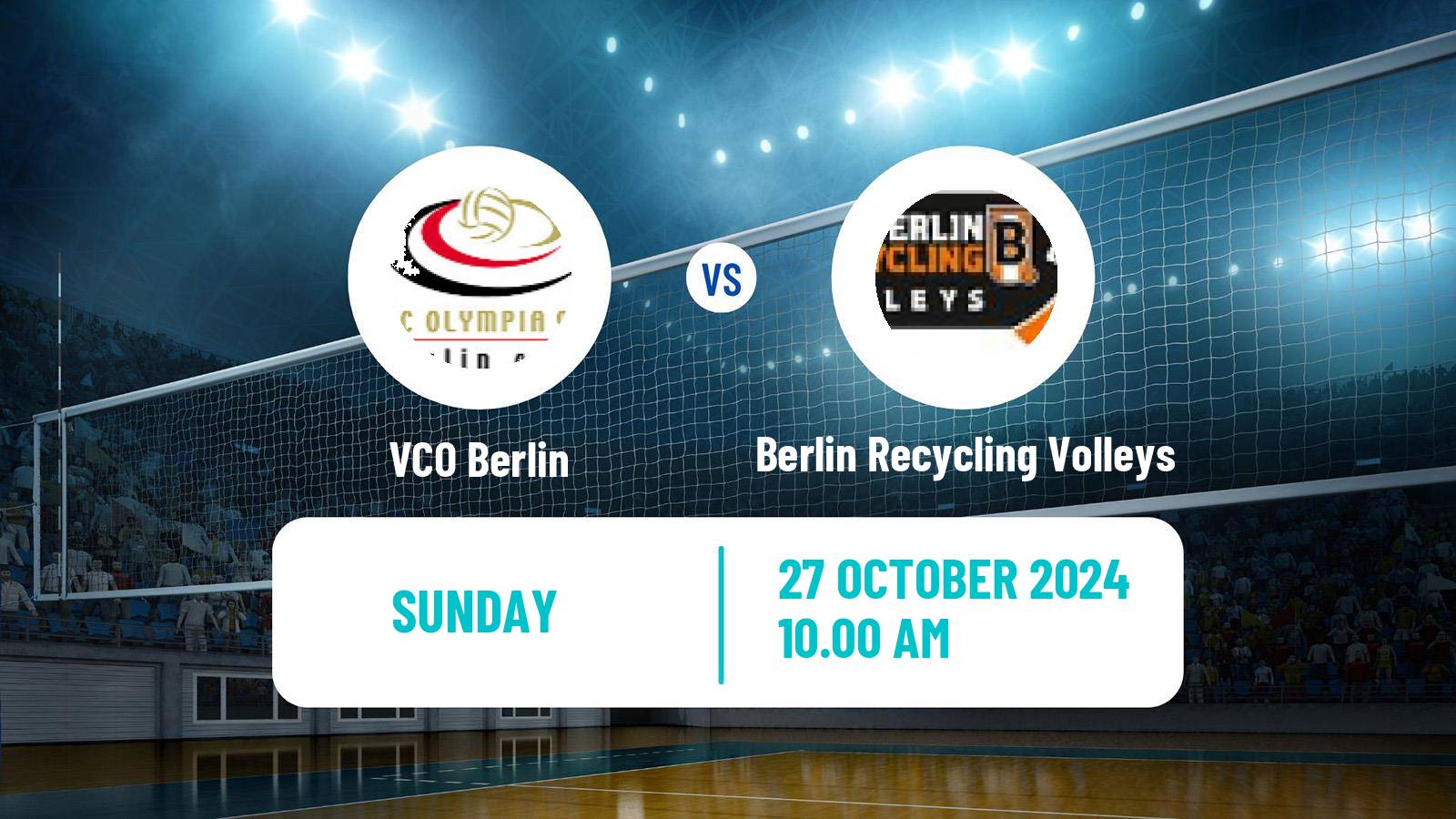 Volleyball German Bundesliga Volleyball VCO Berlin - Berlin Recycling Volleys