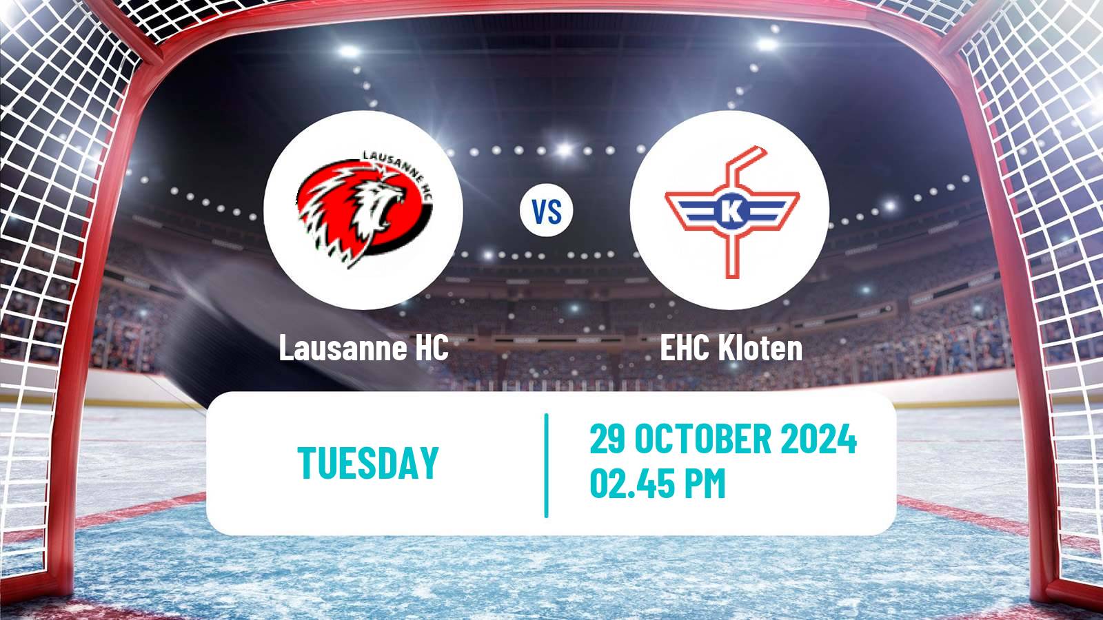 Hockey Swiss National League Hockey Lausanne HC - EHC Kloten