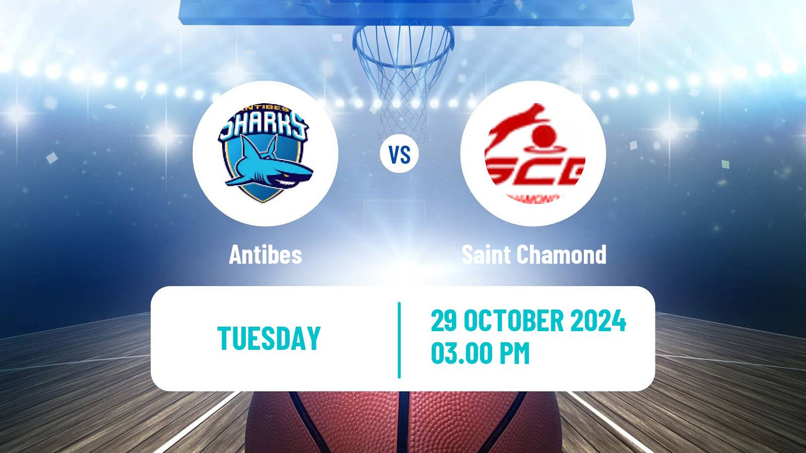 Basketball French LNB Pro B Antibes - Saint Chamond