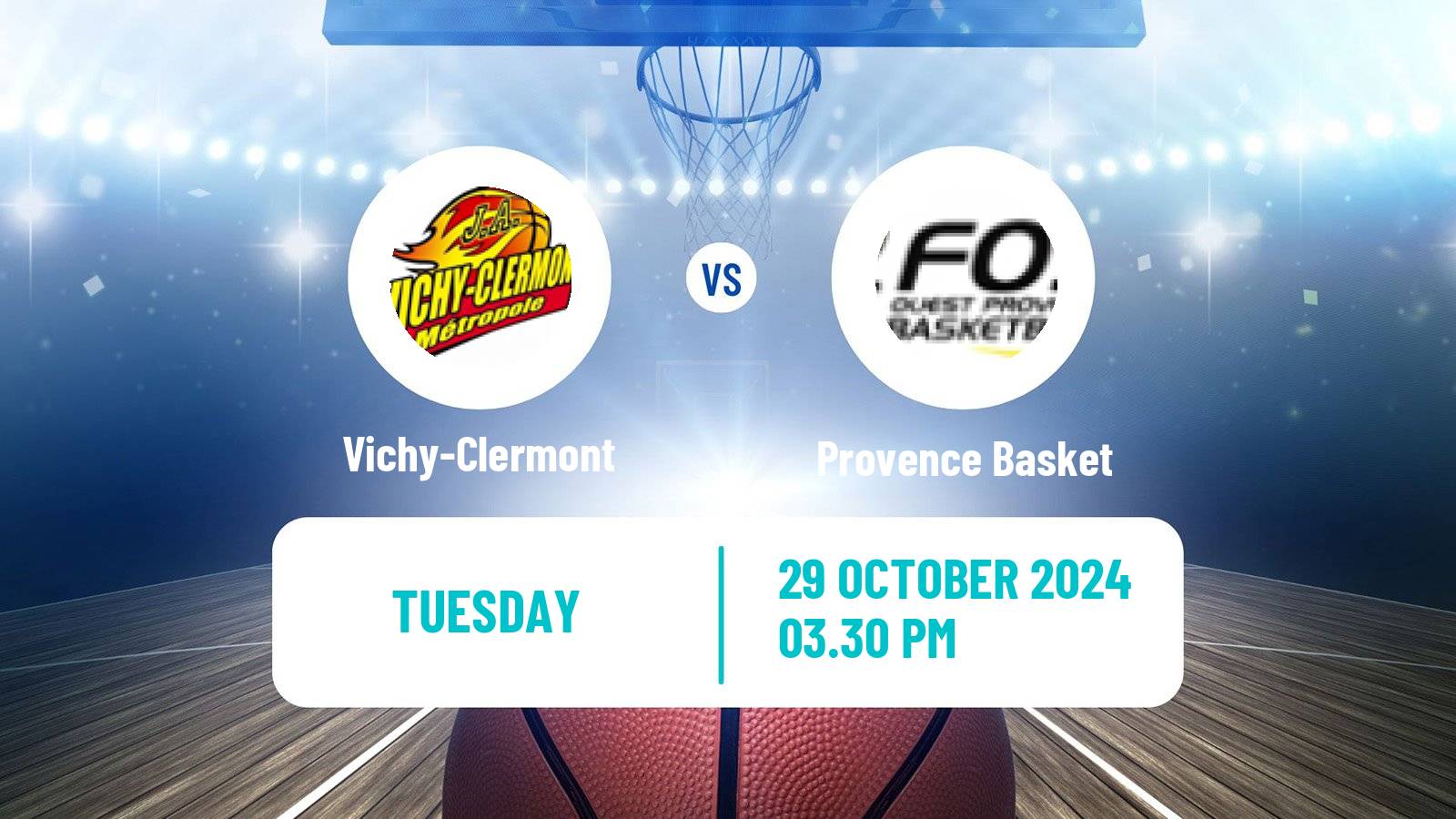 Basketball French LNB Pro B Vichy-Clermont - Provence Basket