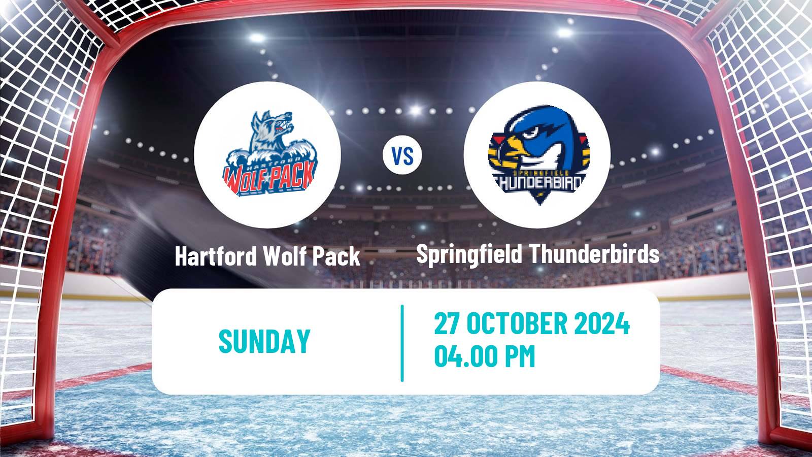 Hockey AHL Hartford Wolf Pack - Springfield Thunderbirds