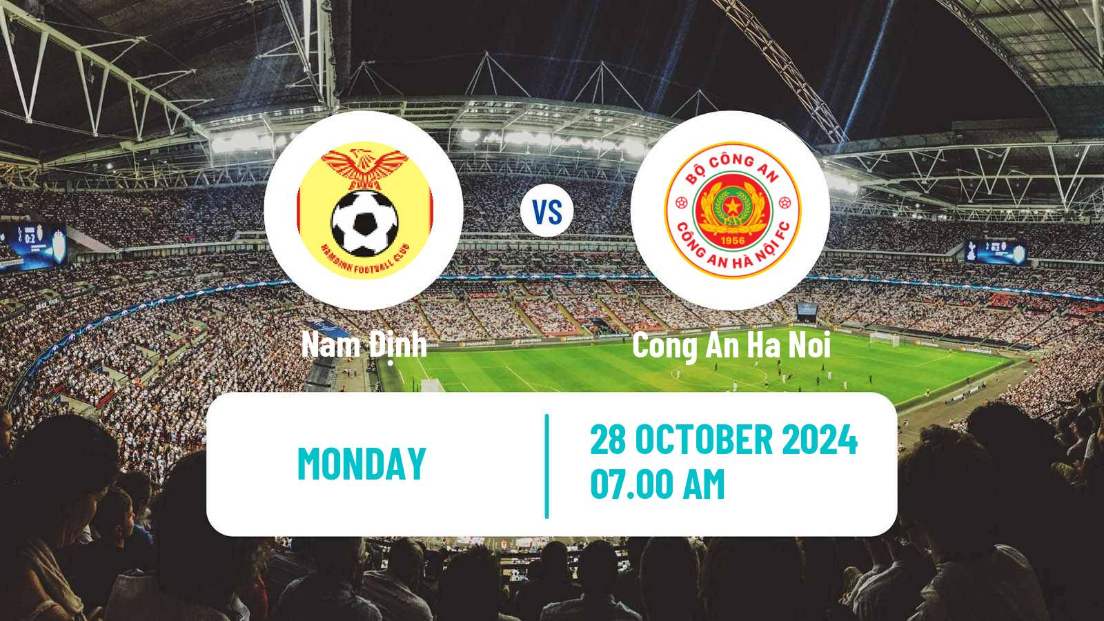 Soccer Vietnamese V League 1 Nam Định - Cong An Ha Noi