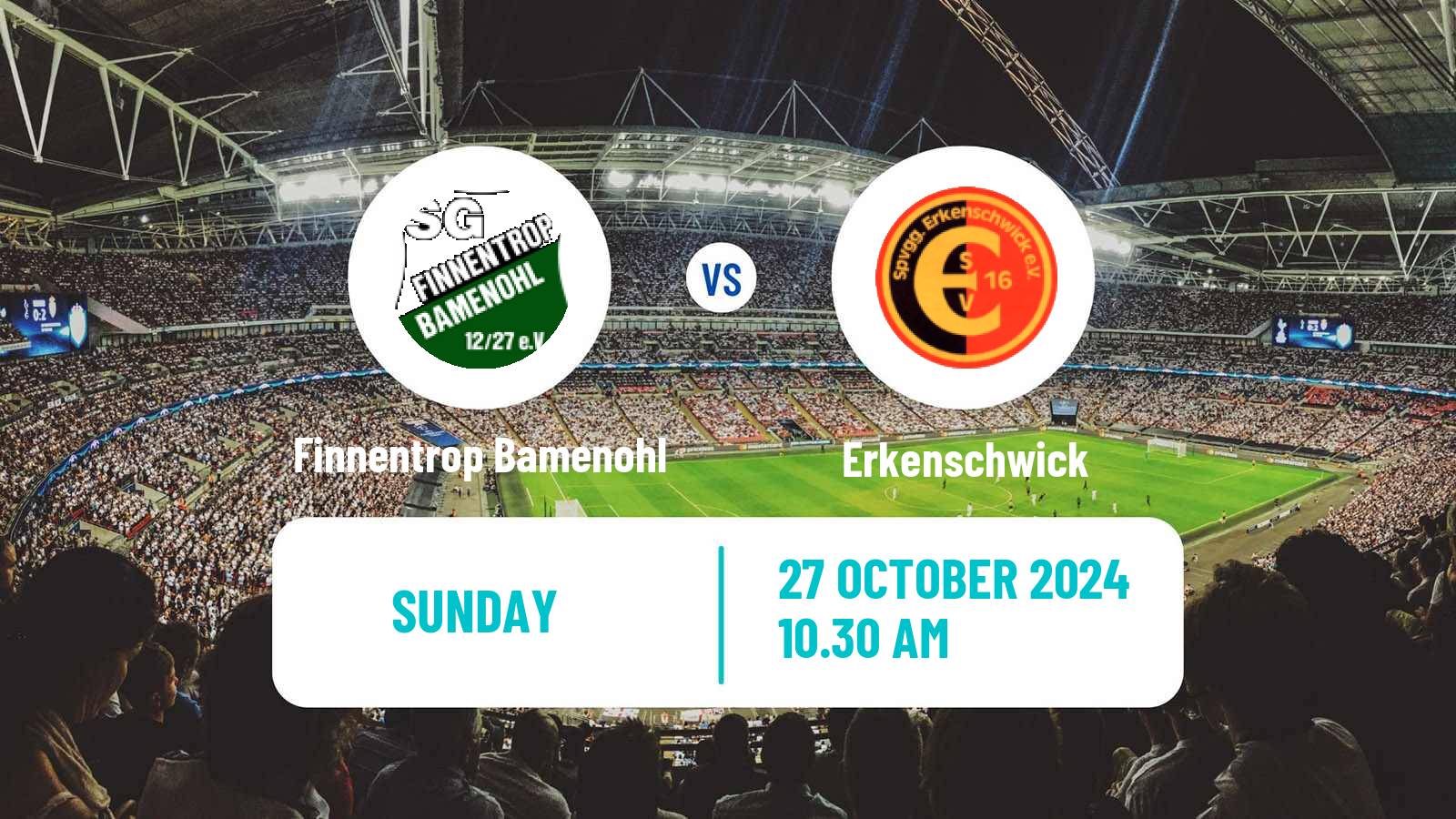 Soccer German Oberliga Westfalen Finnentrop Bamenohl - Erkenschwick