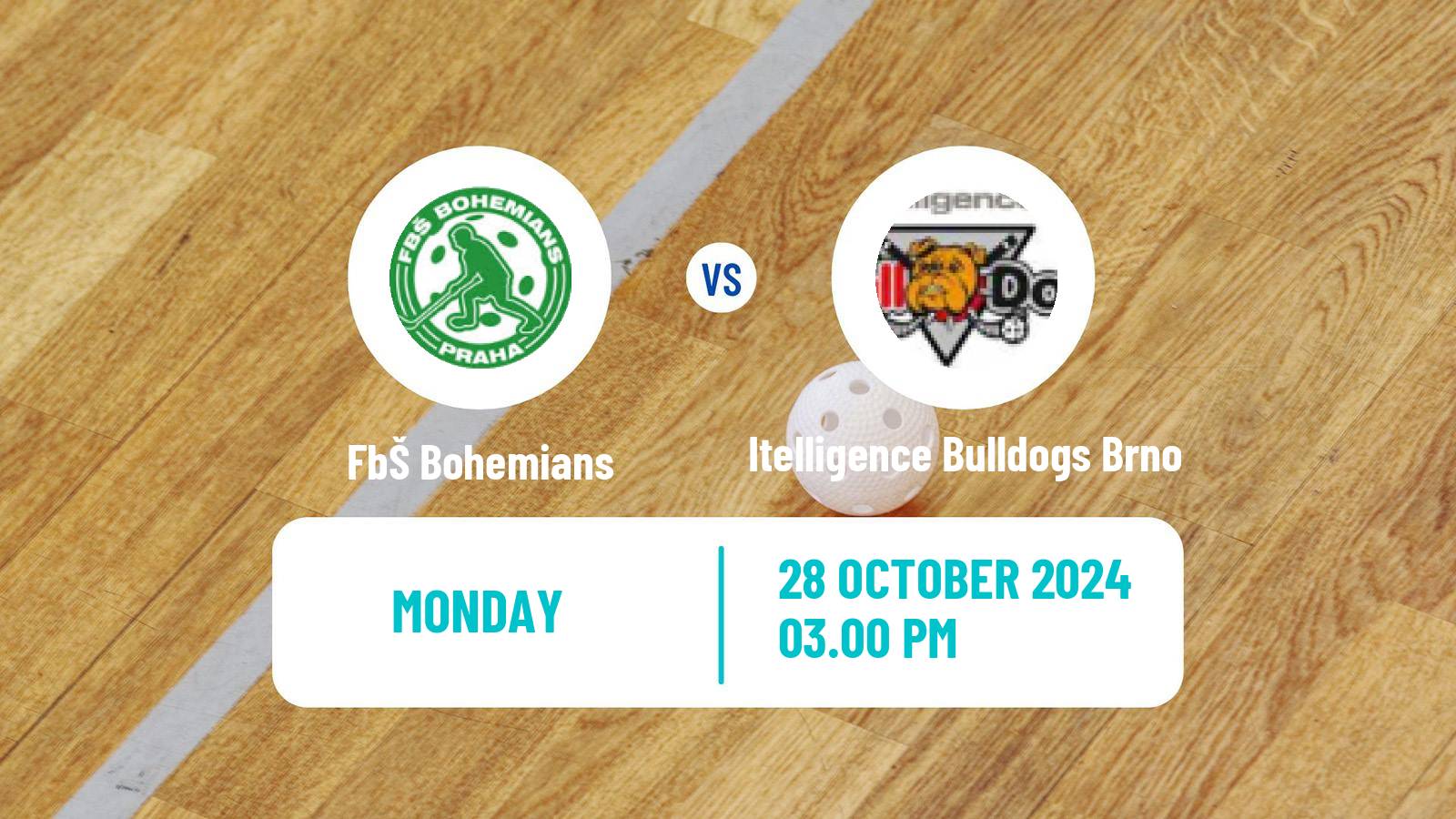 Floorball Czech Superliga Floorball FbŠ Bohemians - Itelligence Bulldogs Brno