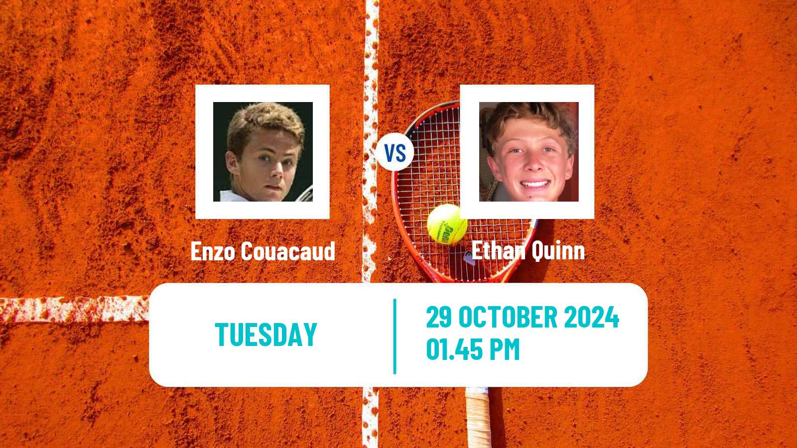 Tennis Charlottesville Challenger Men Enzo Couacaud - Ethan Quinn