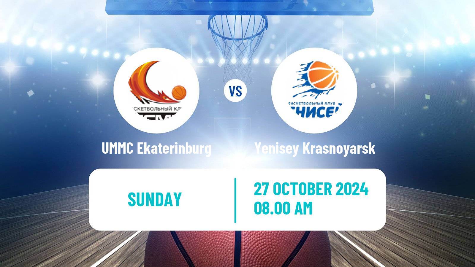 Basketball Russian Premier League Basketball Women UMMC Ekaterinburg - Yenisey Krasnoyarsk