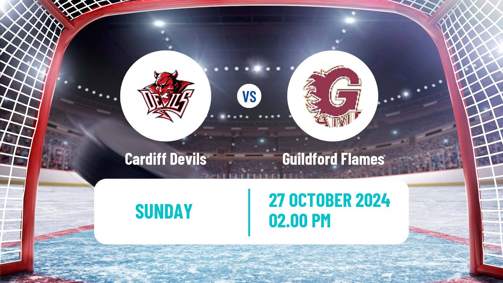 Hockey United Kingdom Challenge Cup Ice Hockey Cardiff Devils - Guildford Flames