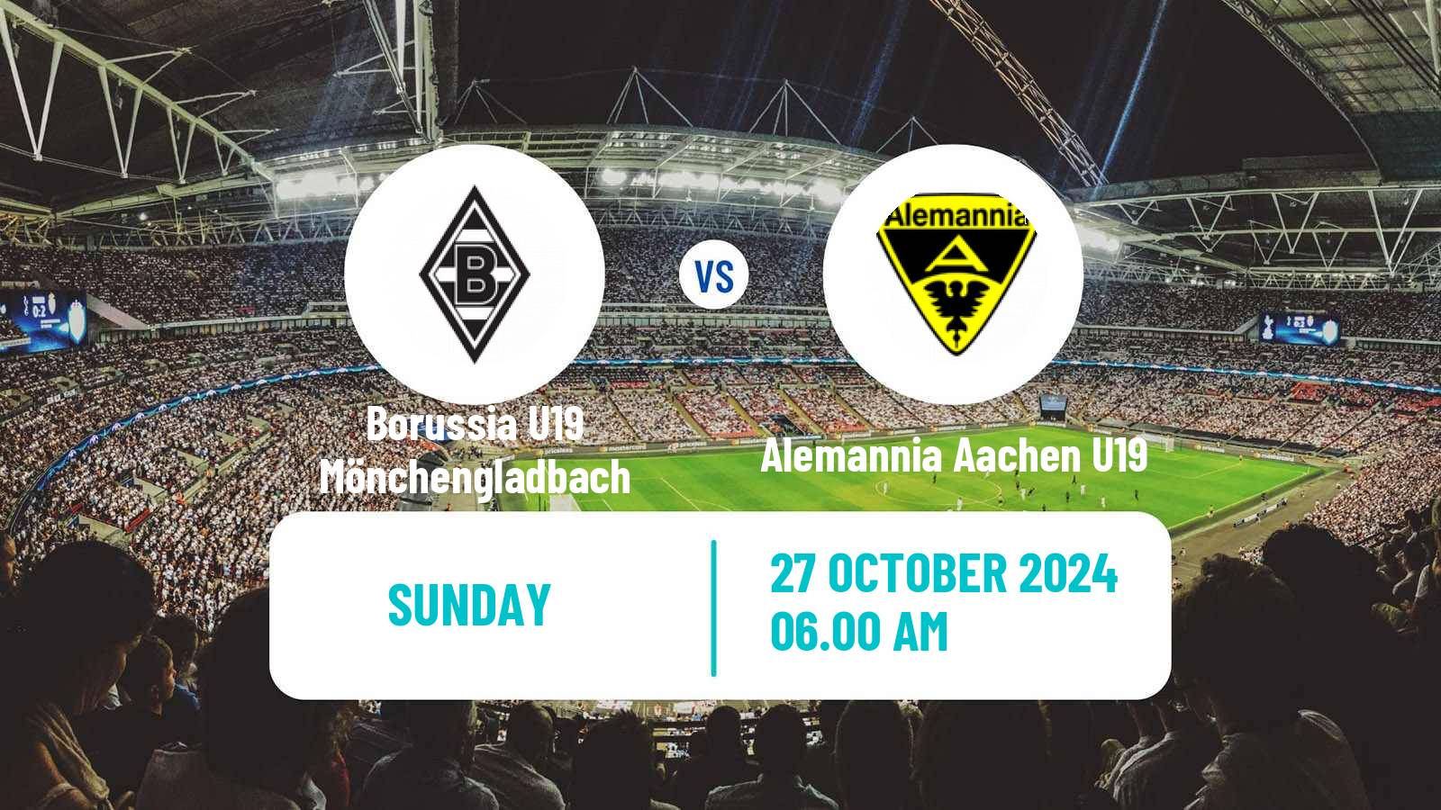 Soccer German DFB Youth League Borussia U19 Mönchengladbach - Alemannia Aachen U19