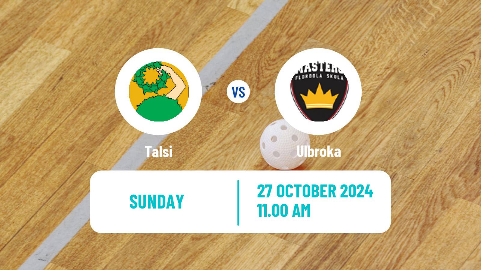 Floorball Latvian Elvi Liga Talsi - Ulbroka