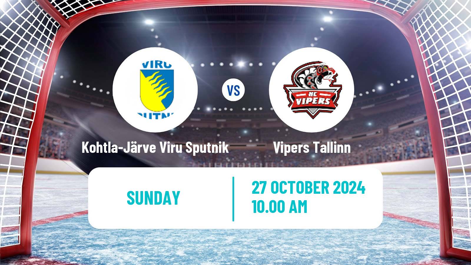 Hockey Estonian Hokiliiga Kohtla-Järve Viru Sputnik - Vipers Tallinn