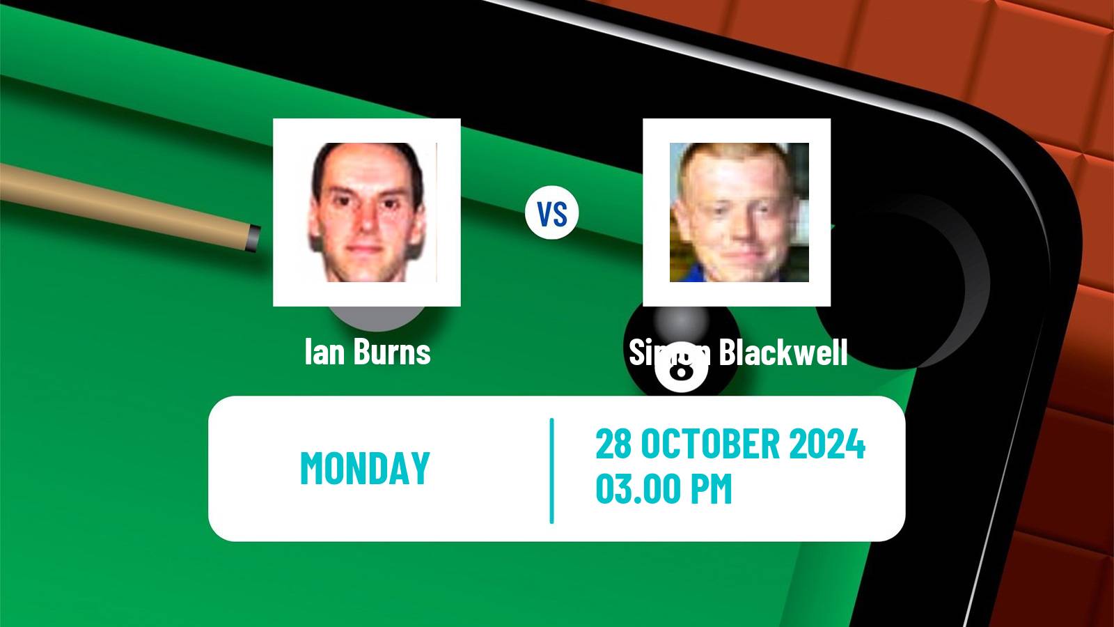 Snooker Scottish Open Ian Burns - Simon Blackwell