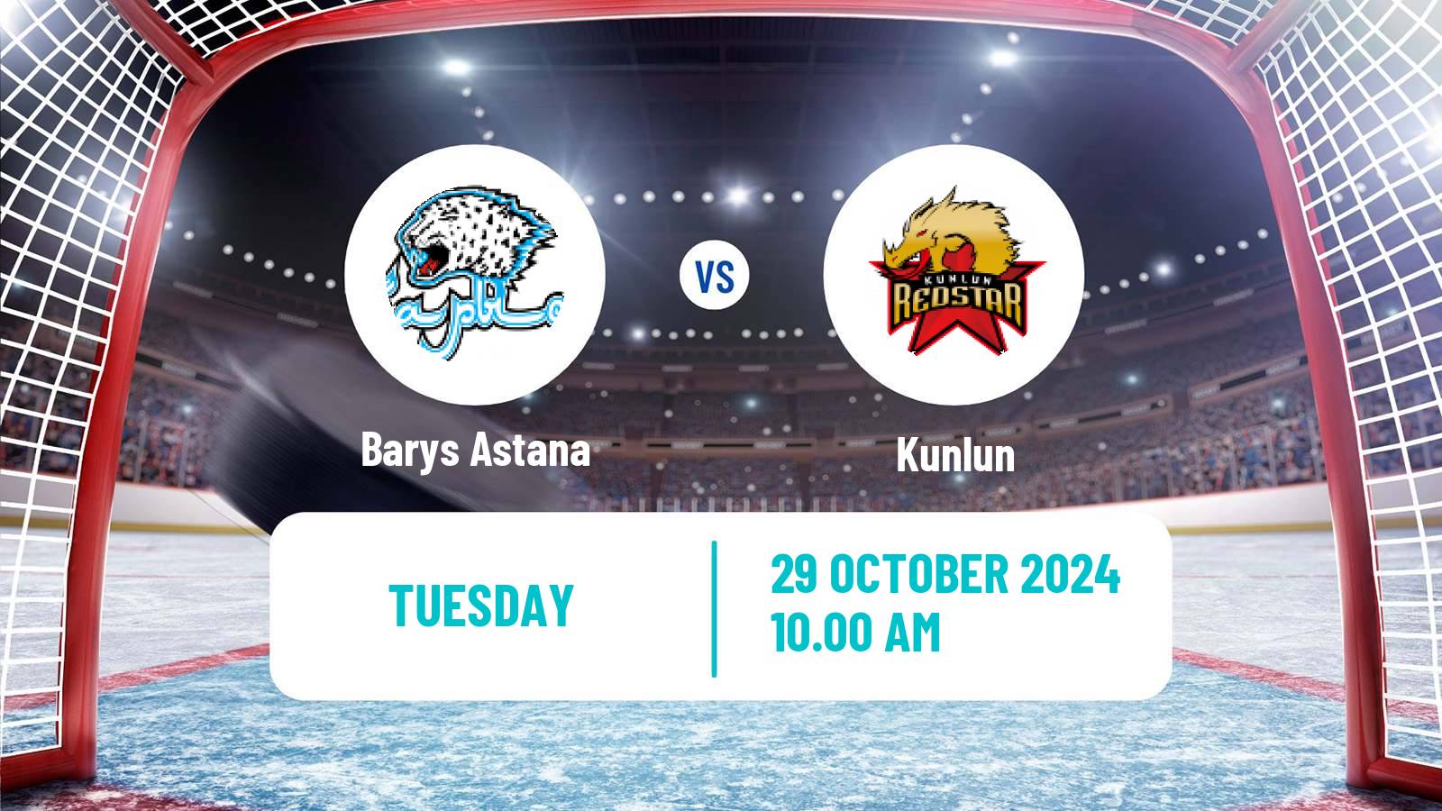 Hockey KHL Barys Astana - Kunlun