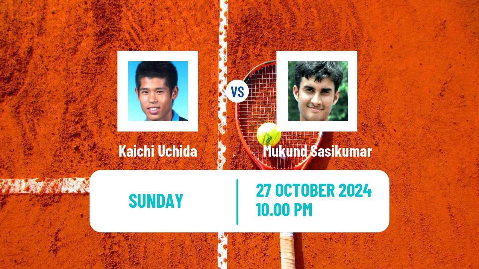 Tennis Seoul Challenger Men Kaichi Uchida - Mukund Sasikumar