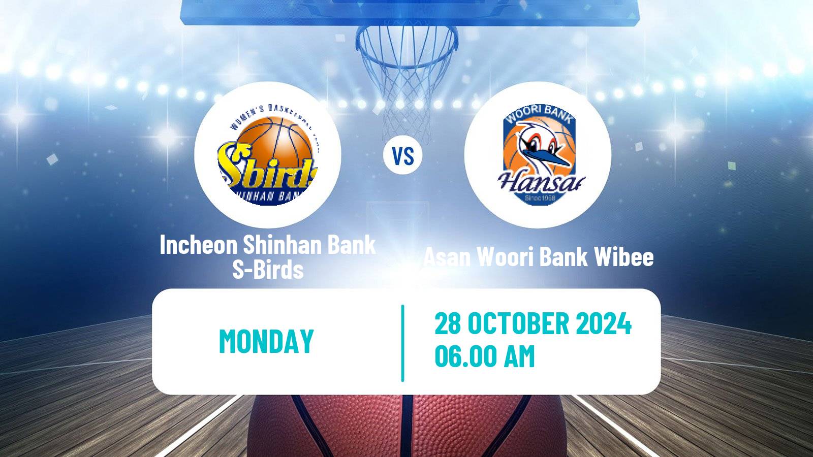 Basketball WKBL Incheon Shinhan Bank S-Birds - Asan Woori Bank Wibee