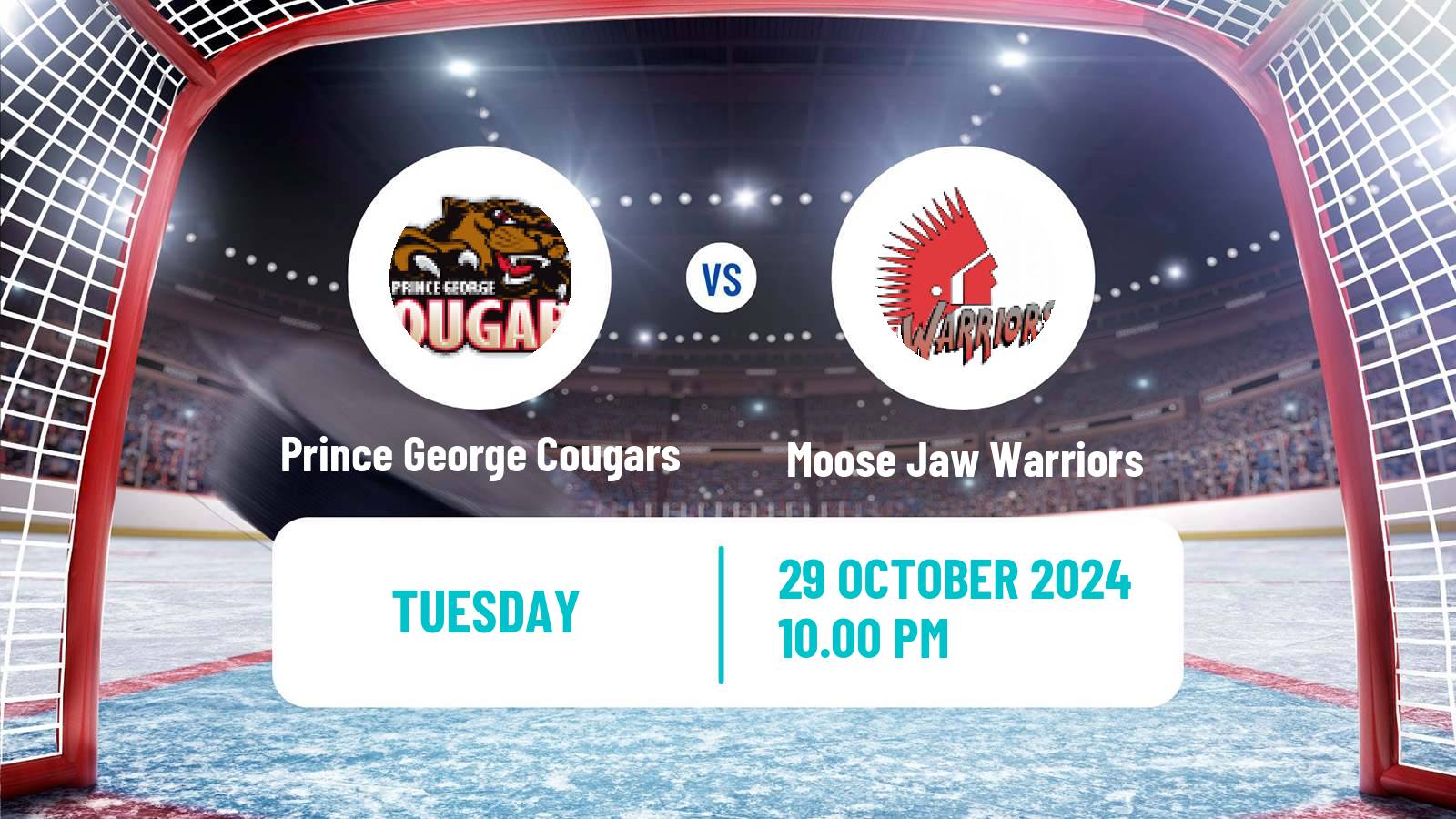 Hockey WHL Prince George Cougars - Moose Jaw Warriors