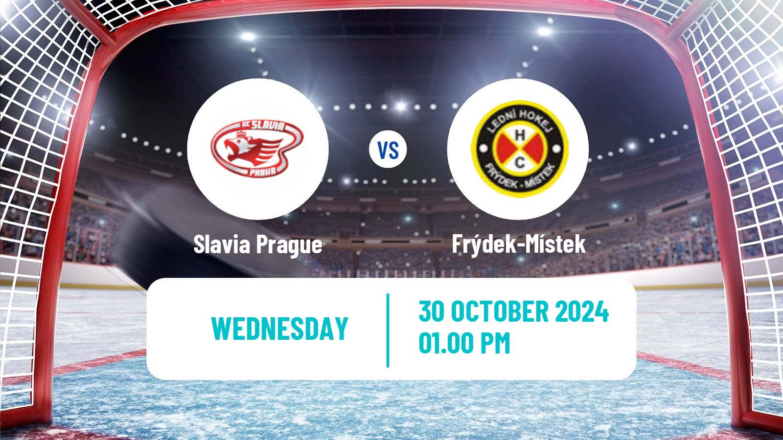 Hockey Czech Chance Liga Slavia Prague - Frýdek-Místek