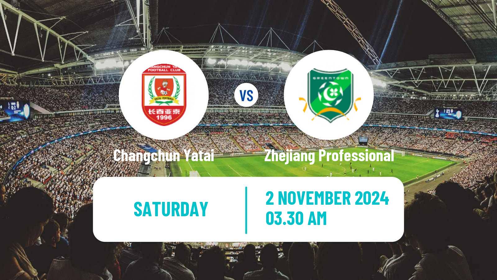 Soccer Chinese Super League Changchun Yatai - Zhejiang Professional