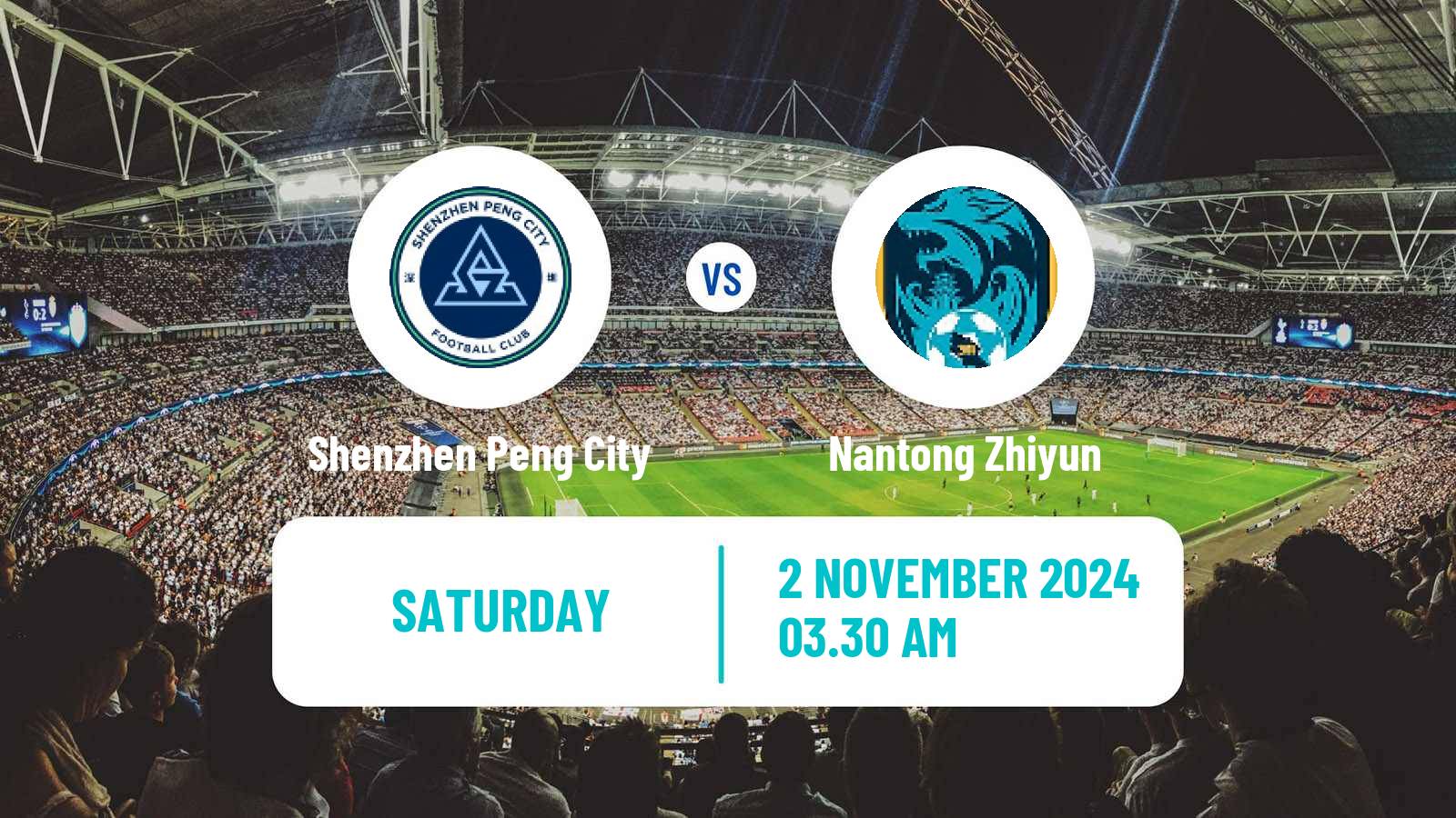 Soccer Chinese Super League Shenzhen Peng City - Nantong Zhiyun