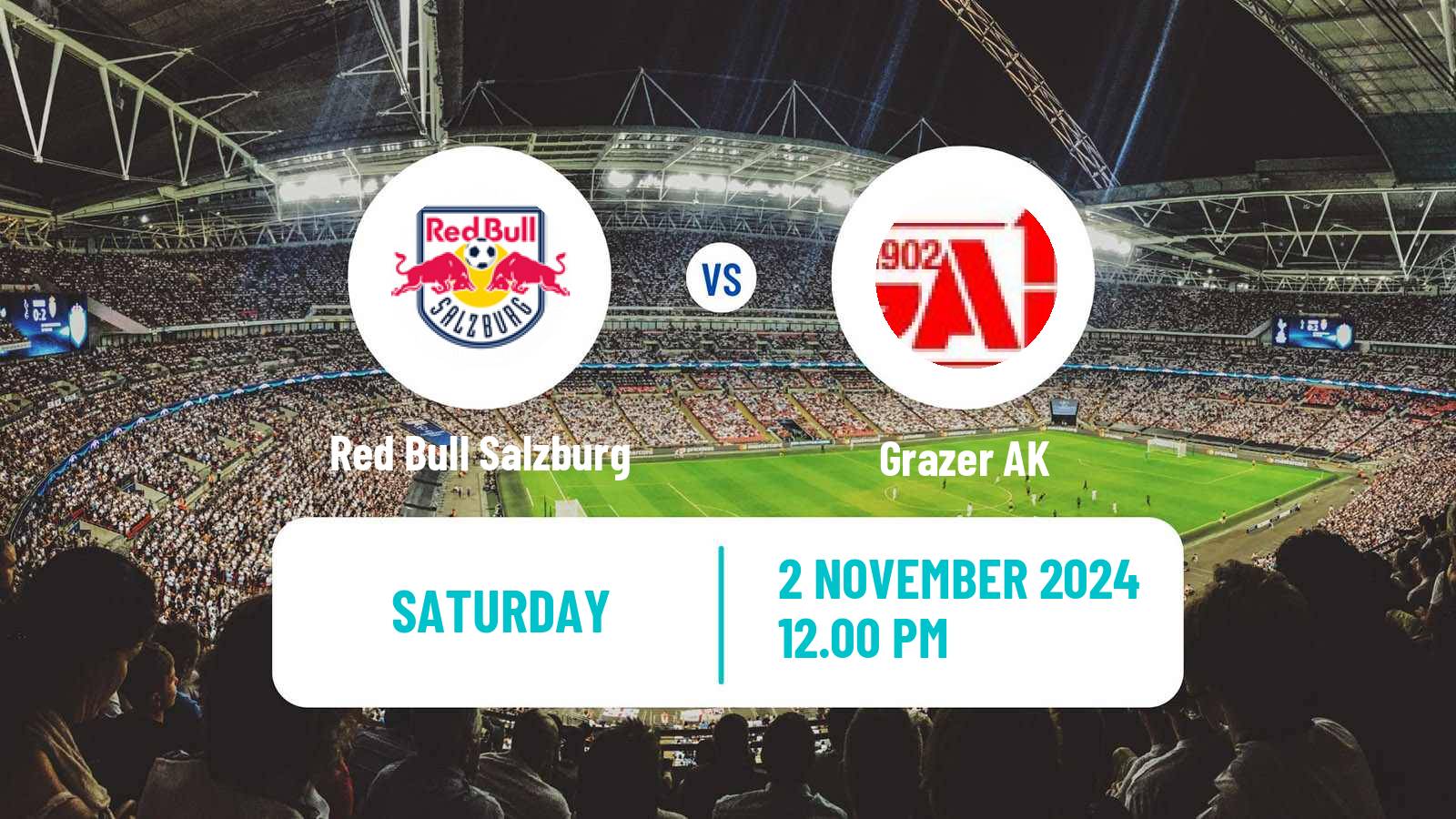 Soccer Austrian Bundesliga Red Bull Salzburg - Grazer AK