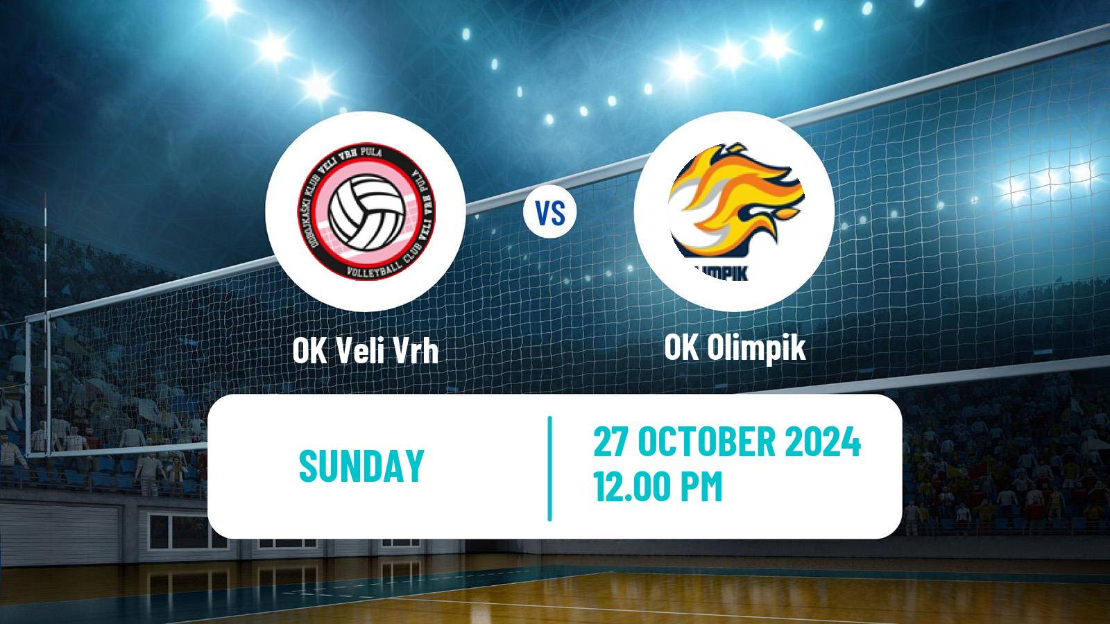 Volleyball Croatian Prva Liga Volleyball Women Veli Vrh - Olimpik