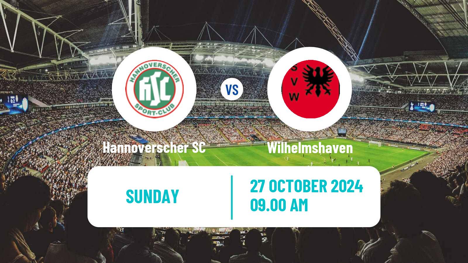 Soccer German Oberliga Niedersachsen Hannoverscher SC - Wilhelmshaven